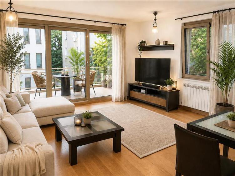 Apartament spatios cu 2 camere, 2 bai, terasa si parcare | Floreasca