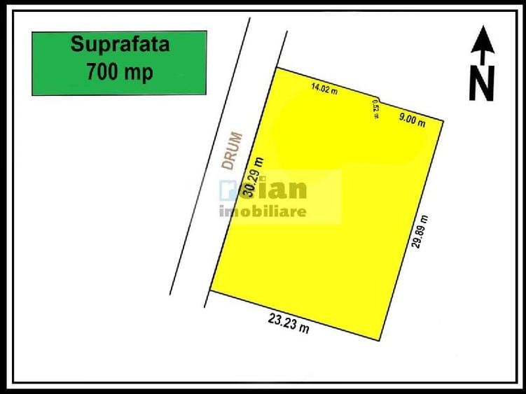 Pipera - Central, Teren 700 Mp, Toate Utilitatile, Deschidere 23 Ml