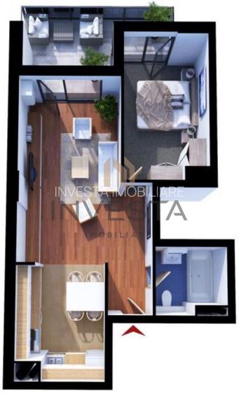 Apartament 2 camere, strada Soporului,  finsiat modern cu panorama! - 1