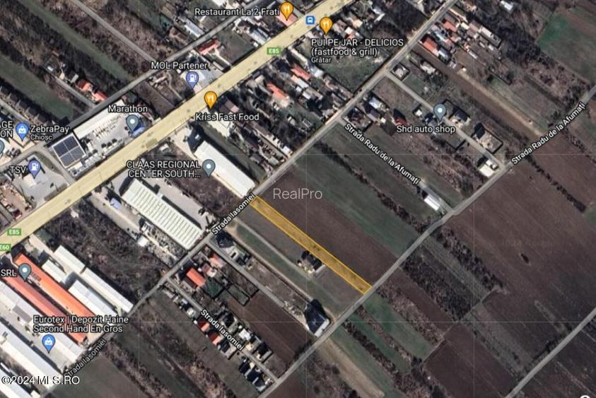 Afumati - Str. Iasomiei, 2409 MP, stradal, intravilan, deschidere 12 m - 8