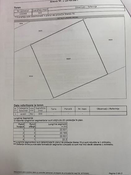 VAND TEREN INTRAVILAN 500 MP SANPETRU, STR IASOMIEI FN
