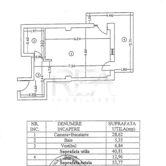 2 camere Aviației decomandat, parcare, et. 3, an 2016, 54 mp - 9