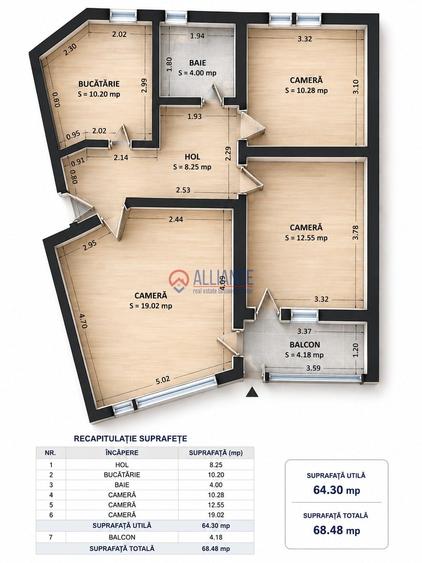 CityPark — Spațiu 3 camere, parter cu intrare din stradă |