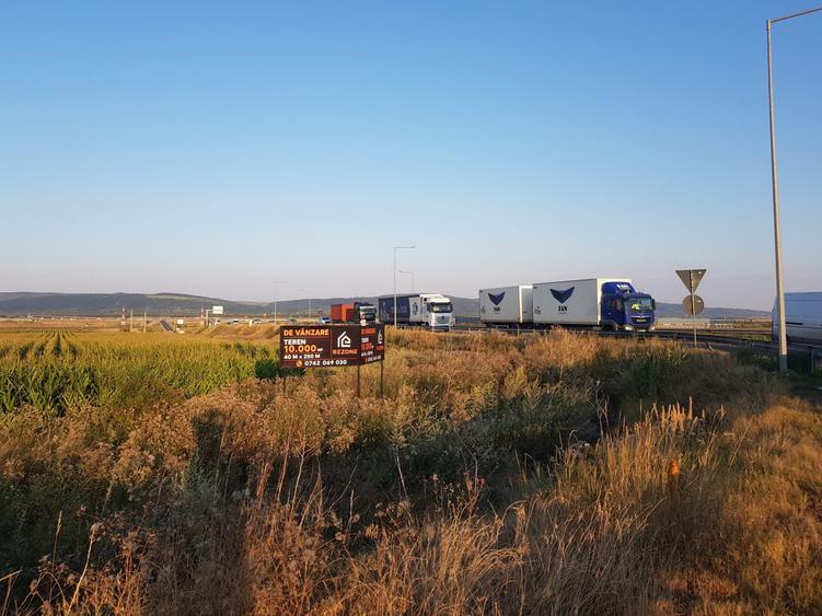 Locație sens giratoriu, deschidere E85 și Autostrada Moldovei