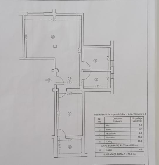 Apartament cu 2 camere/ Gageni/ Paulesti
