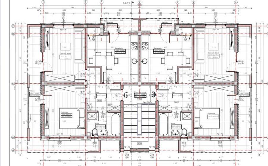 Apartament 3 camere, 51 mp, gradina ~200mp, zona primarie Apahida - 6