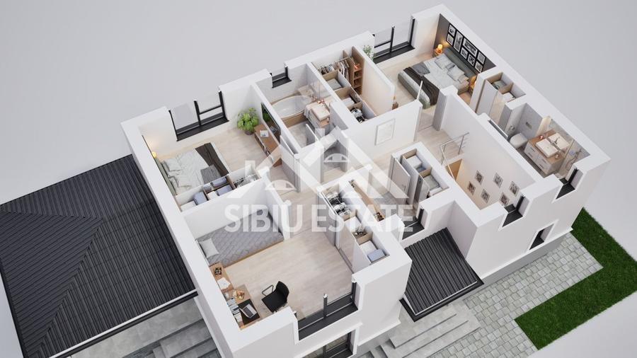 Casă individuală cu grădină generoasă – confort, spațiu și eleganță