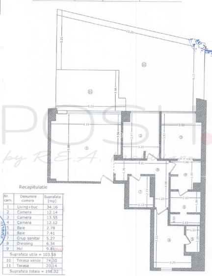 4 camere Ultracentral decomandat,centrală,parcare,an 2023, 198 mp,boxă - 5