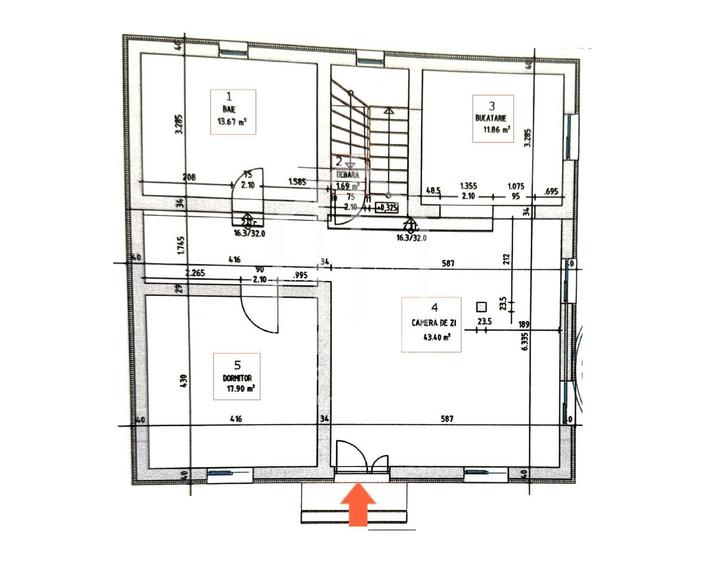 Casa individuala cu 5 camere, 159mp utili+garaj, 845mp teren, Daia - 2