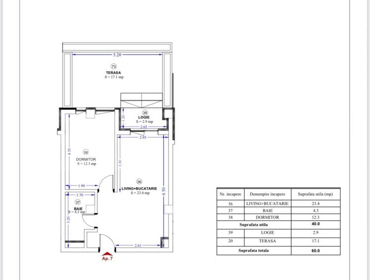 Apartament cu 2 camere, terasă de 17 mp – relaxare în zona Torontalului!