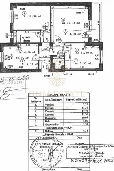 Apartament 3 cam dec Tineretului / bloc 89/2 bai/et 5/8