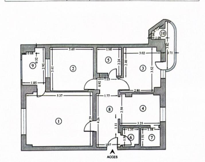 Unirii Mircea Voda Apartament la Cheie 2 balcoane 2 bai 80 mp - 17