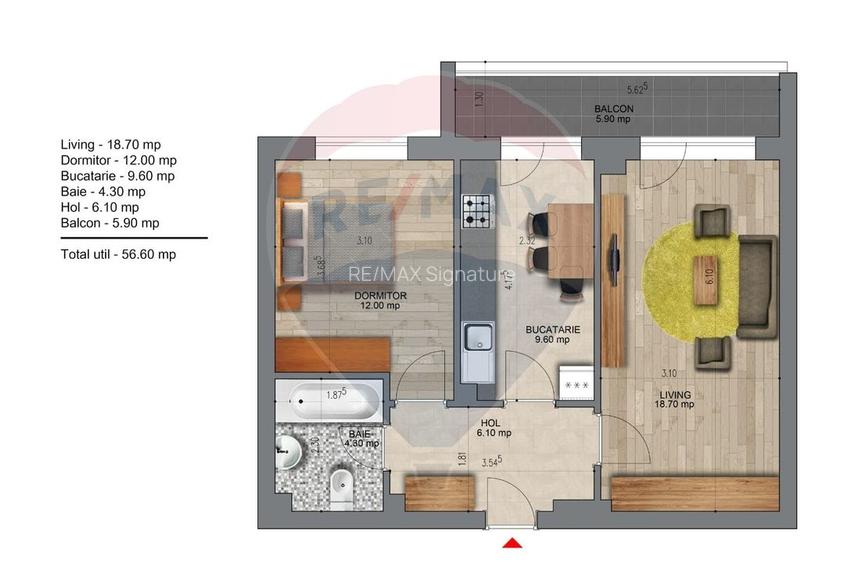 Prima Închiriere | 2 Camere Deco Residence | Parcare Inclusă - 3