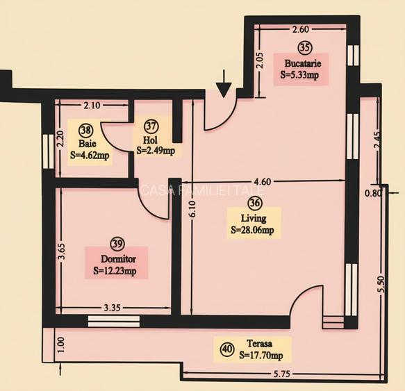 2 loc parcare -- 2 CAMERE | DUMBRĂVIȚA | 122.000 €