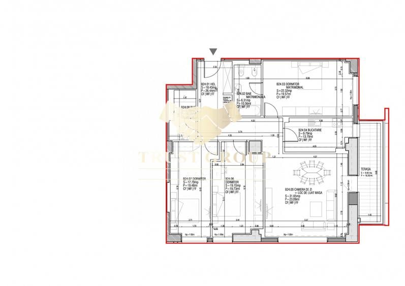 Apartament 4 camere Herastrau