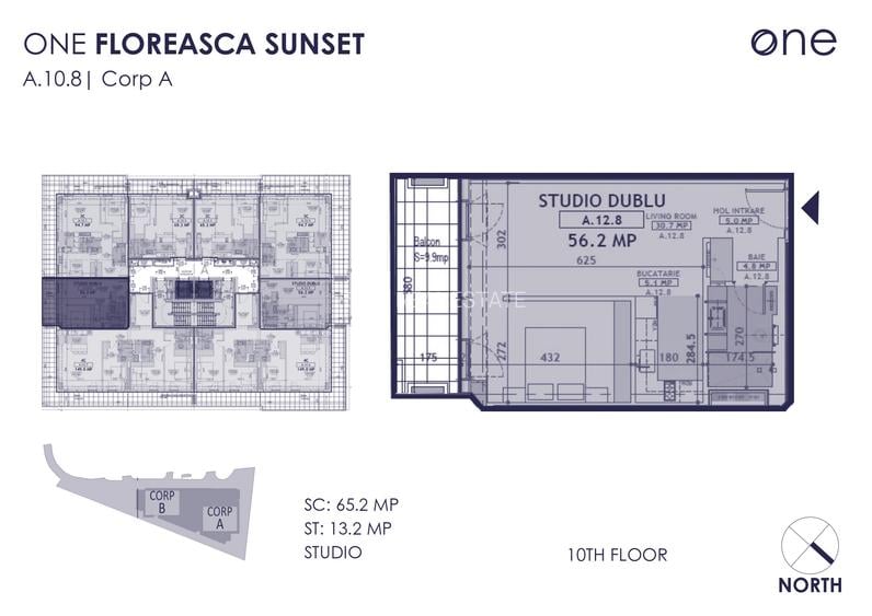 Studio de vanzare // ONE Floreasca Sunset - 1