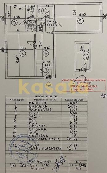 APARTAMENT 2 CAMERE 70MP | V.LUMINOASA | MEGA MALL | STADION NATIONAL