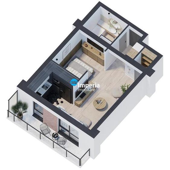 Proiect  deosebit TVA inclus Galata! Studio 48MP, pret PROMO!