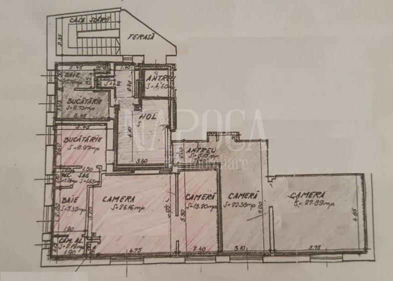 Apartament 6 camere de vanzare in Centru, Cluj Napoca
