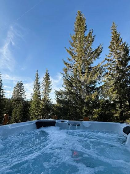 Cabana moderna A-Frame, jacuzzi, regim hotelier