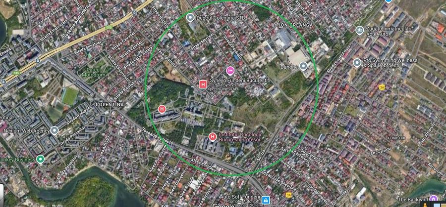 Fundeni, teren in  suprafata de 2500 mp, cu o deschidere de 56 ml