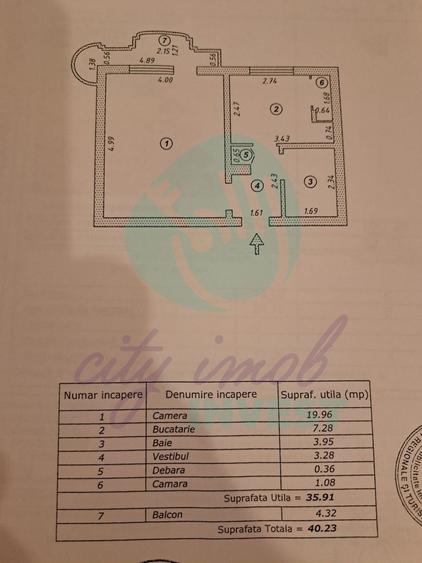 Garsonieră |  40 mp | Panduri- Metrou Academia Militară | Bloc Anvelopat