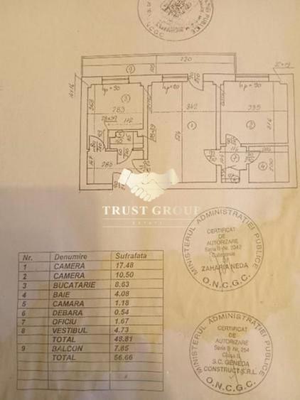 2 camere Lujerului | 57 m2 |