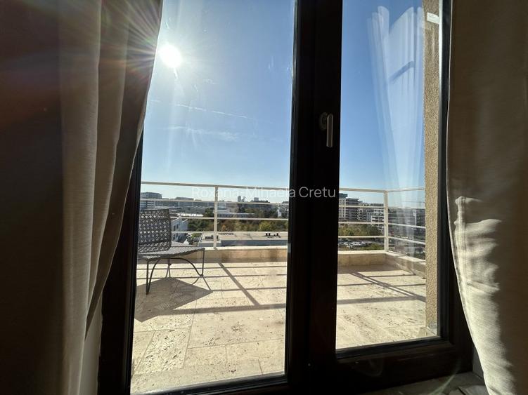 Penthouse 80 mp in Pipera — vedere panoramica si balcon de 36 mp jur imprejur - 9