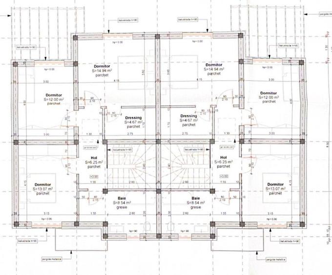 Duplex frumos, 3 dormitoare, 2 bai , 5 camere, 120mp utili, GIROC