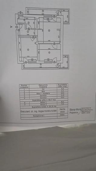 Apartament Bloc NOU - 3 camere | 65 mp Etaj 2/3 | 2 balcoane | Rediu
