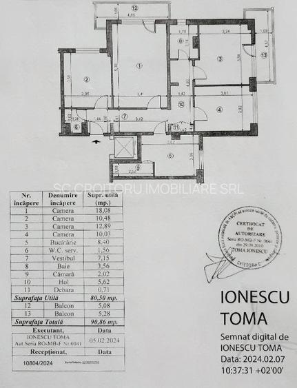DOAMNA GHICA -  ACCES DIRECT ÎN PARC! 4 camere decomandate - 80 mp utili! - 5