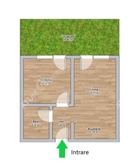 Apartament 2 camere curte si parcare in zona The Lake Home din Sibiu