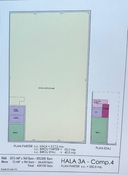 HALE INDUSTRIALE si Depozitare cu locuri de parcare finisate!