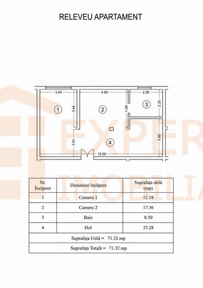 Apartament 3 camere de vanzare | Techirghiol | Langa Cherhanaua Zarguzon