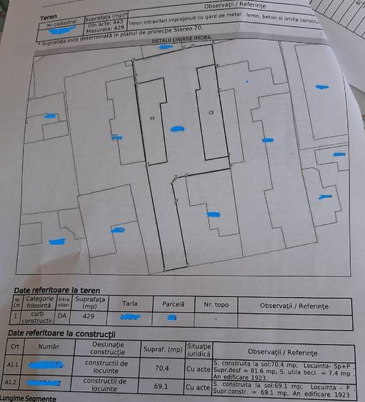 Teren 429 mp central Ploiești – acces auto, ideal casă / investiție