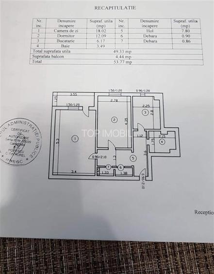 Etaj 1 - Mircea cel Batran, 2 camere decomandat, 54mp - 6