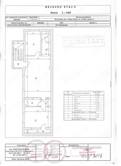 . Tudor Vianu – Floreasca | 3 camere | 4/4 FĂRĂ LIFT | Imobil Premium