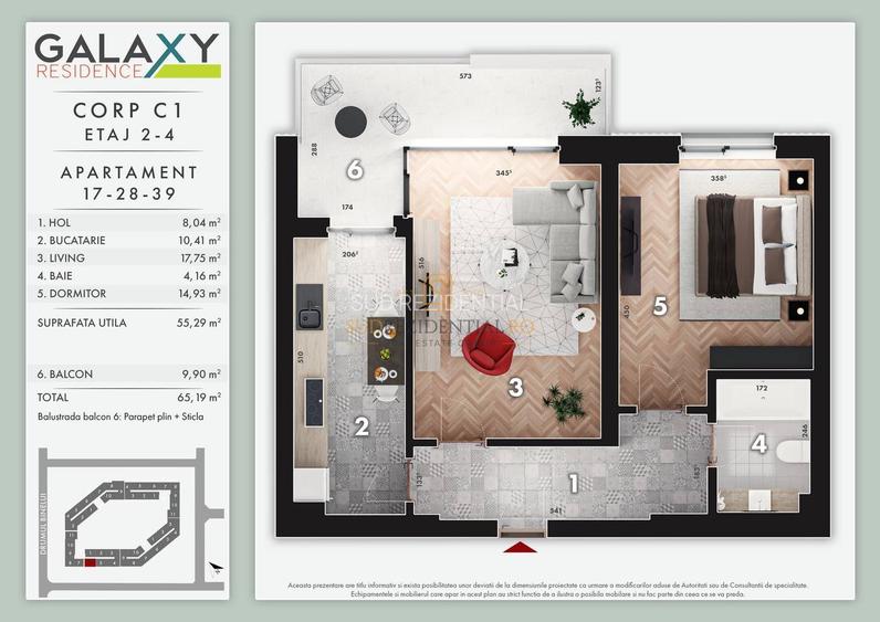 Apartament 2 camere, decomandat, zona Parc Tudor Arghezi, Comision 0 - 1