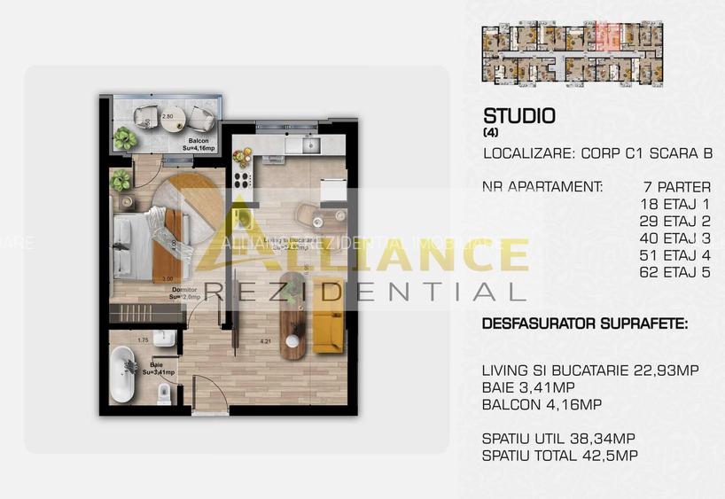 3 camere 2 bai - Complex rezidential modern - acces rapid la metrou - 7