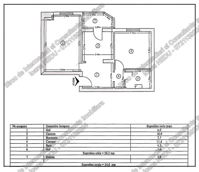 🙋Bd.Mamaia LS-uri🔸2 Camere Decomandate Su=54m² Renovat  Mobilat Centrala - 20