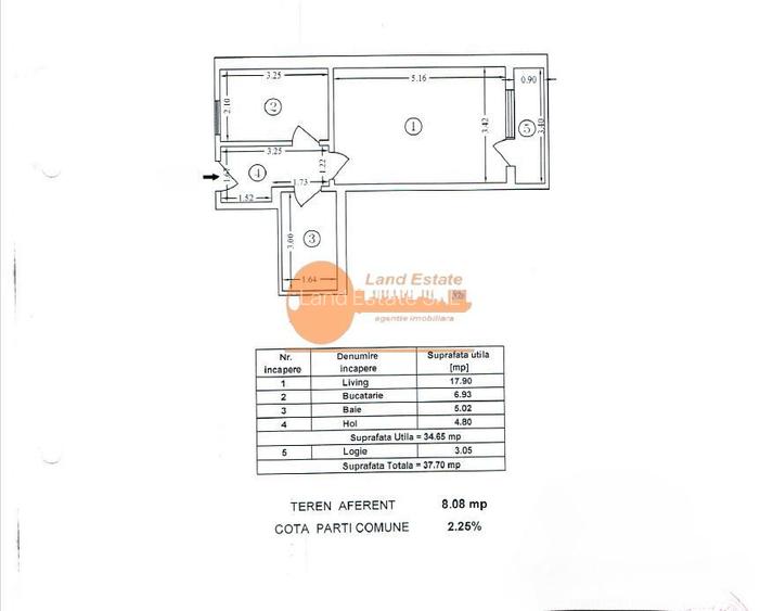 Garsonieră decomandată Gorjului – 10 min centrală proprie - 1