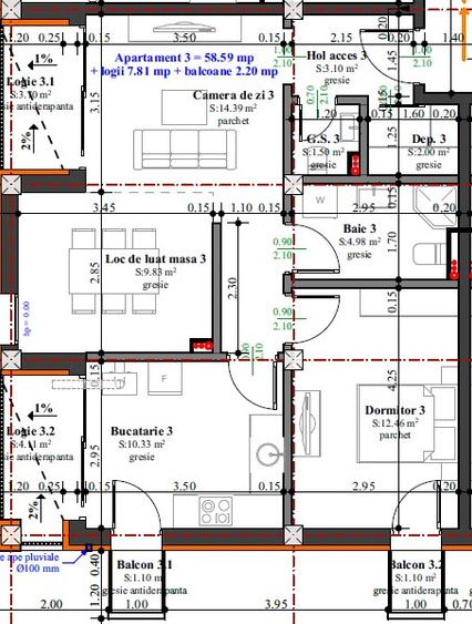 Super oferta, comision 0, Apartament 3 camere , bloc nou