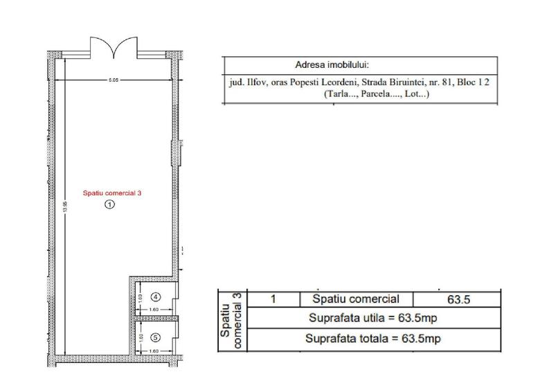 Spațiu Comercial 63,5 mp | Investiție Ideală | 81 Residence - 2