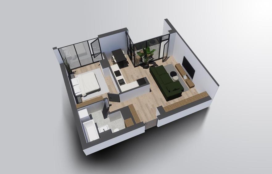 Apartament 2 camere cu pozitie ultracentrala - Alenia Botanic Park