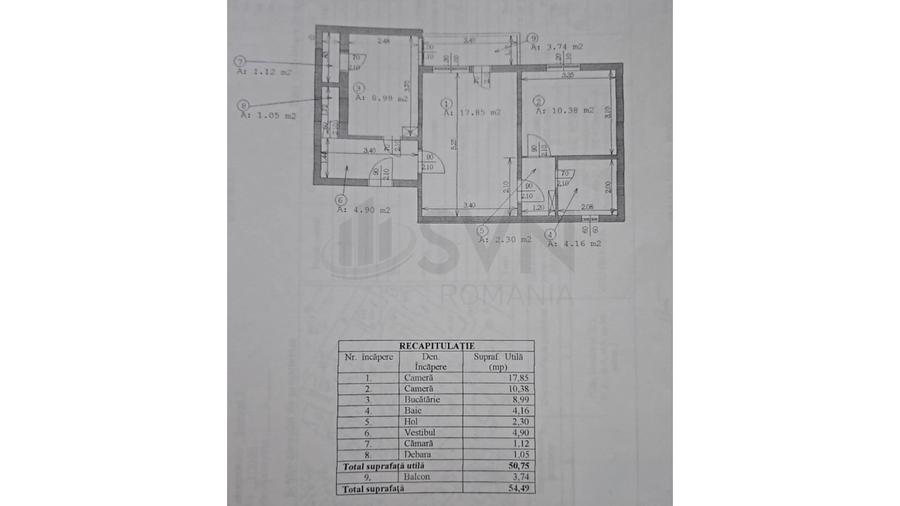 REA1028504 Apartament 2 camere I Calea Mosilor I De vanzare