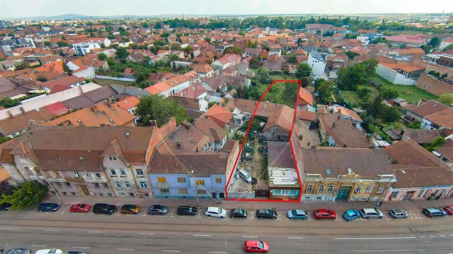 Teren 1444 mp Ultracentral Oradea, Strada Primăriei 52, front 20 m