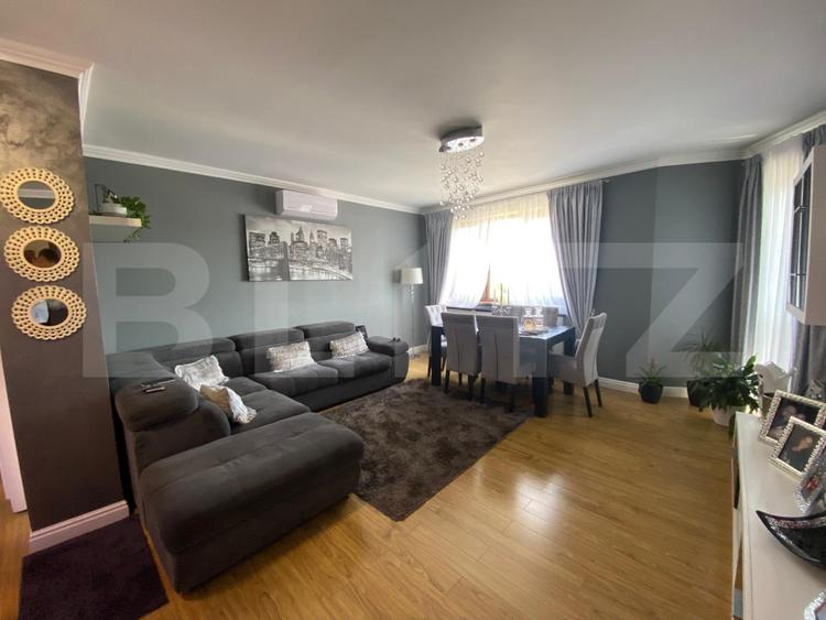 Apartament SUPERB 3 camere, 81 mp utili, garaj, 2 bai- zona Calea Moldovei