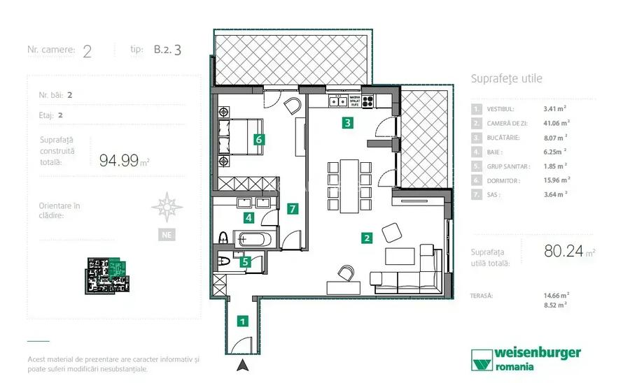 Apartament Lux 2 Camere Sisesti I Vedere Lac I Metrou - 2