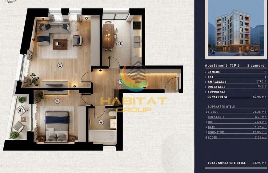 Apartament 2 camere- Parc Tineretului