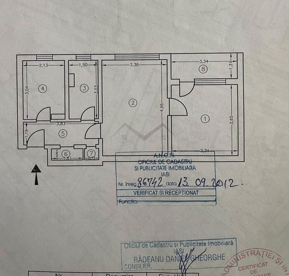 Apartament 2 camere Podu Ros- Bd Tutora